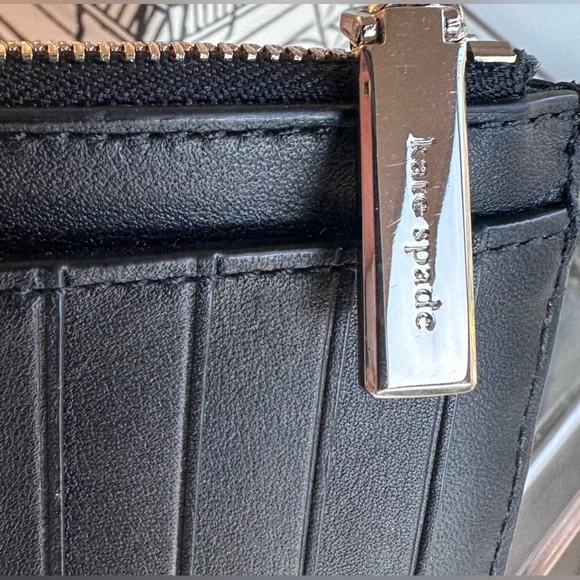 Kate Spade Natalia Quilted Slim Wallet Black - Picture 3 of 15